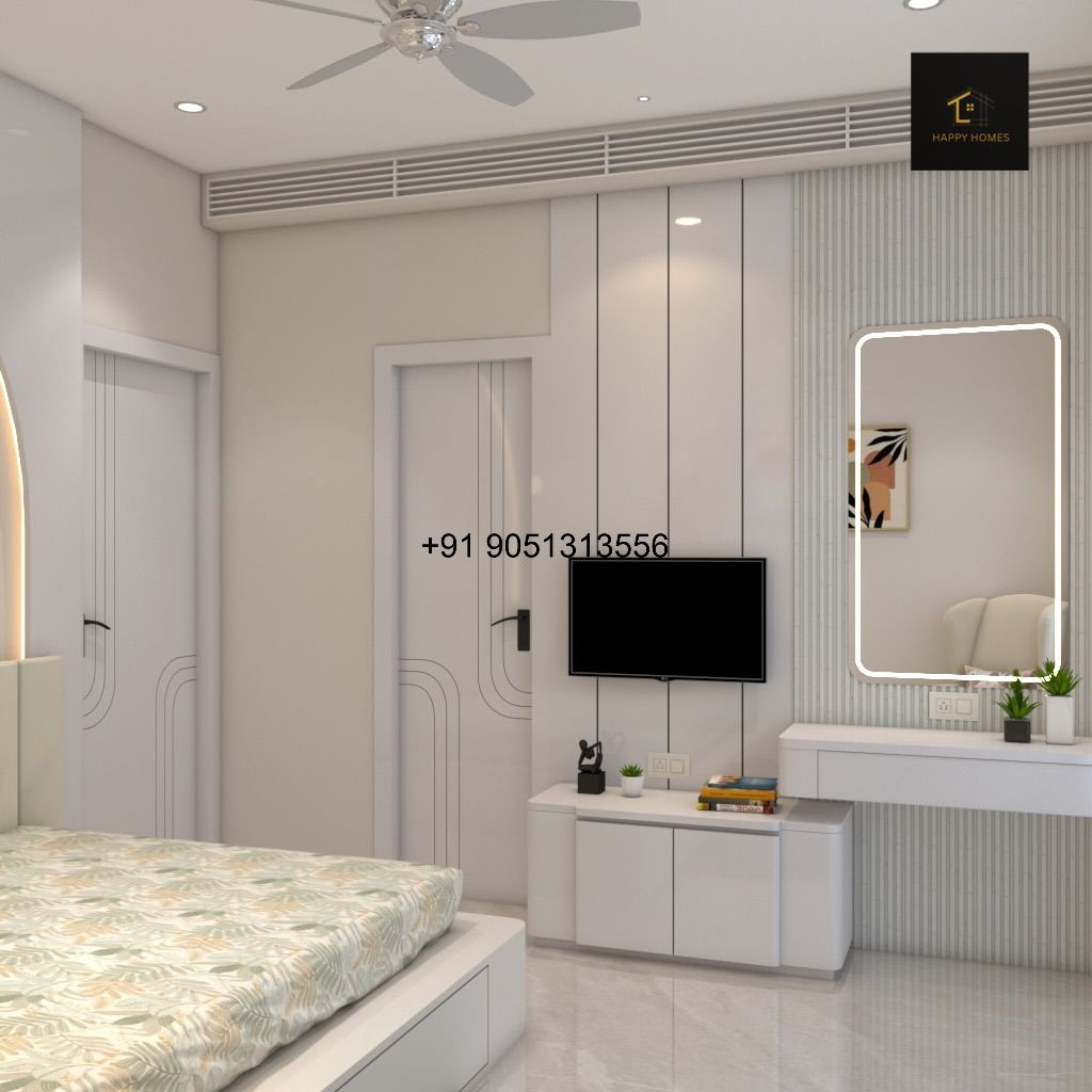 Living room and dining area interior design in Mumbai
